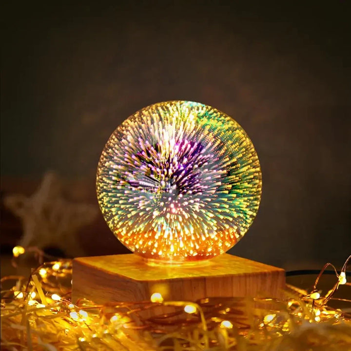 Kristall-Kugellampe mit 3D-Feuerwerkseffekt - StarburstGlow