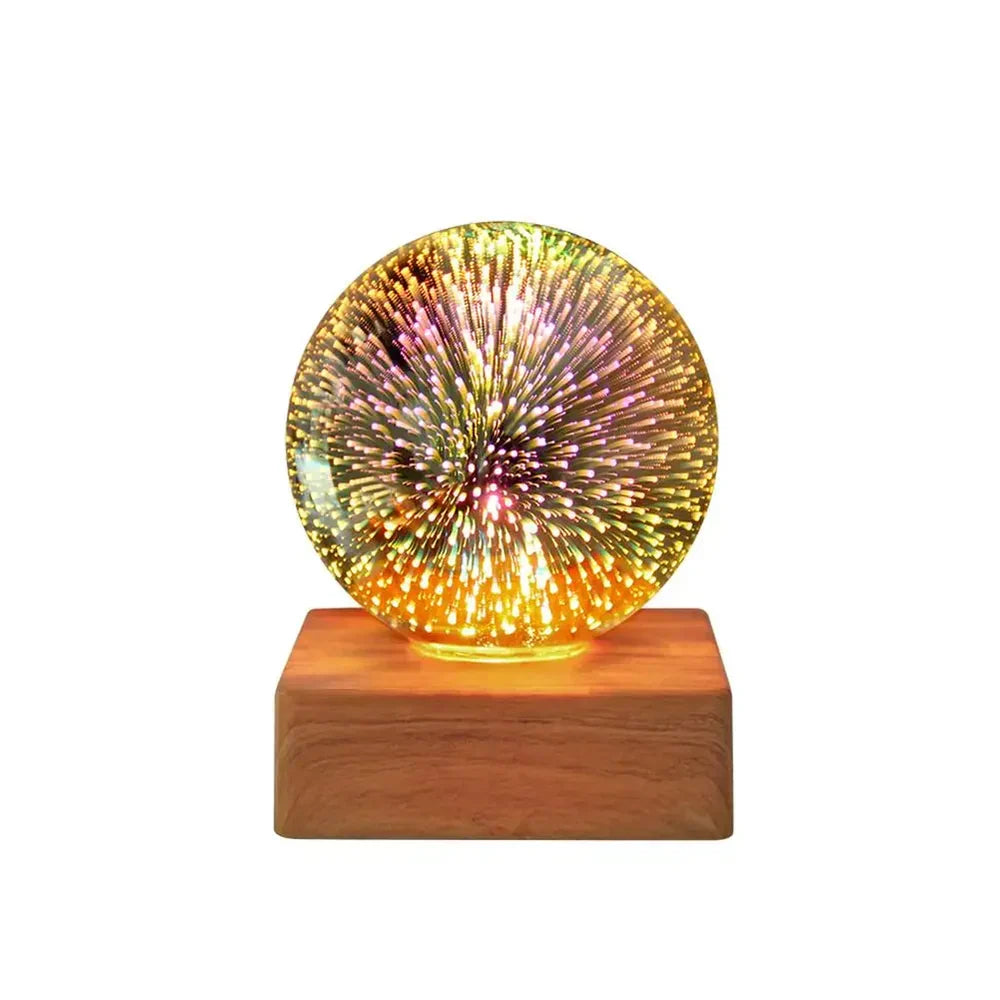 Kristall-Kugellampe mit 3D-Feuerwerkseffekt - StarburstGlow