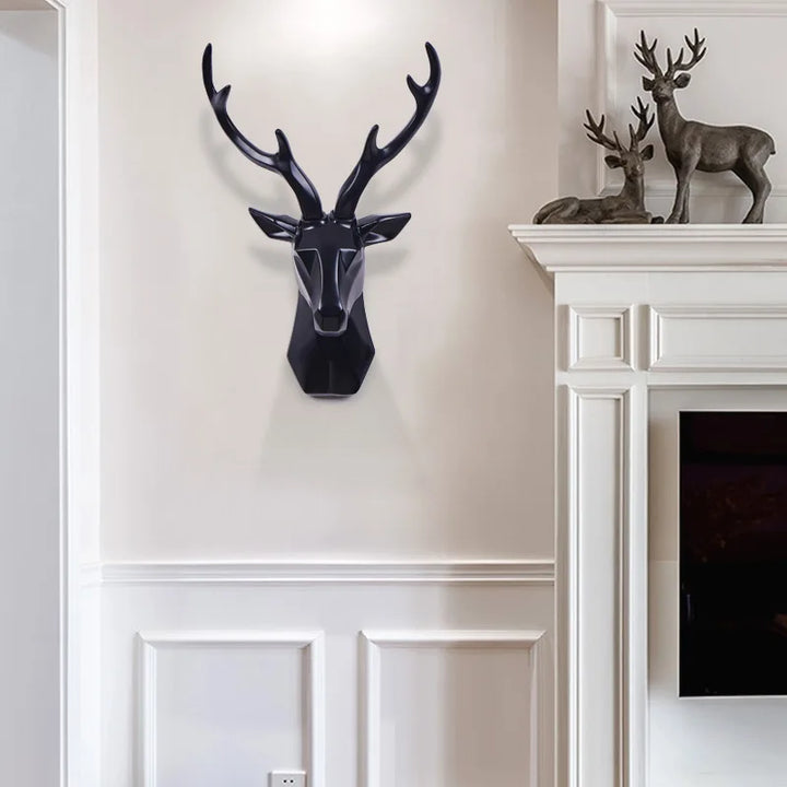 3D-Hirschkopf-Skulptur für eine majestätische Atmosphäre – RegalDeer
