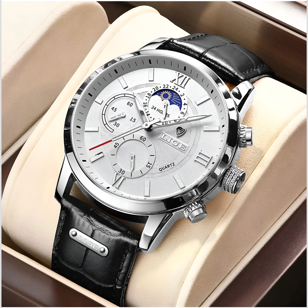 42-mm-Herrenuhr im klassischen Stil Elegant und funktional