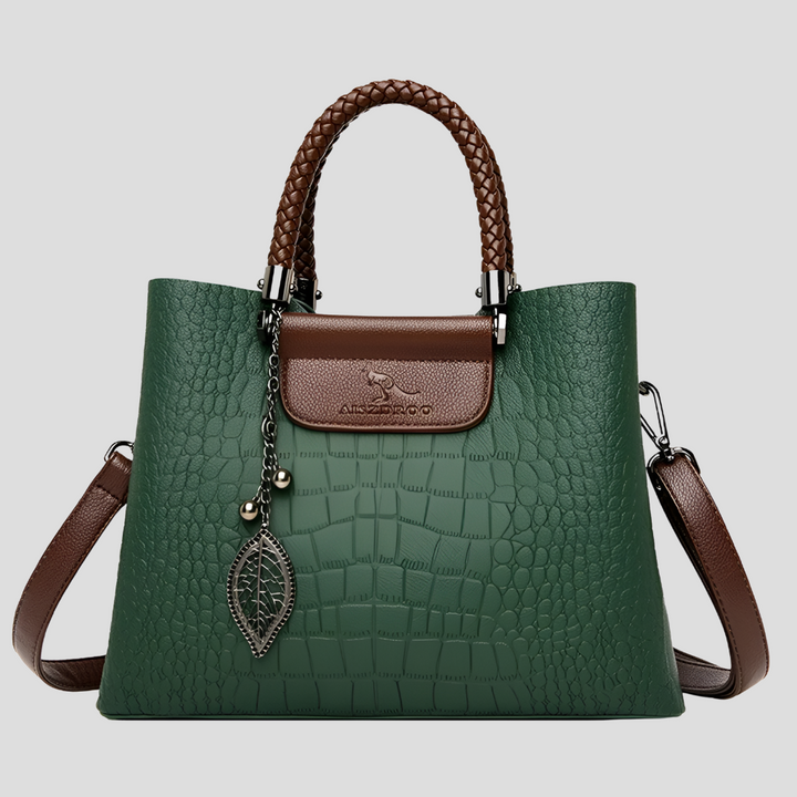 - Luxuriöse Teak-Handtasche für Damen