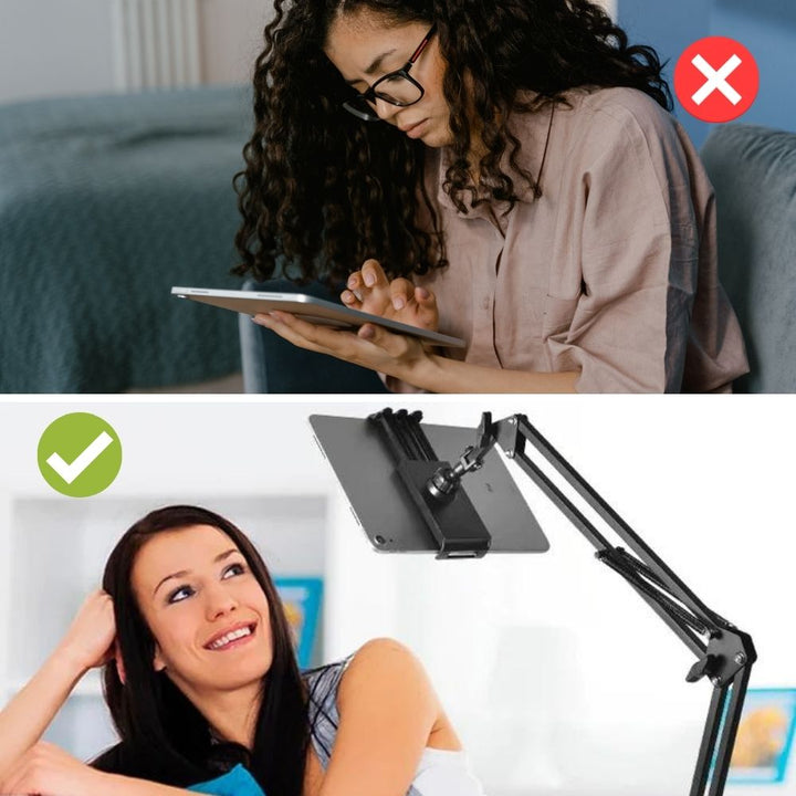 Tablet-Halterung – FlexiMount – 360°-Drehung – Verstellbarer Ständer