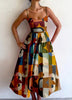 Modern Muse Midi-Kleid mit geometrischem Print