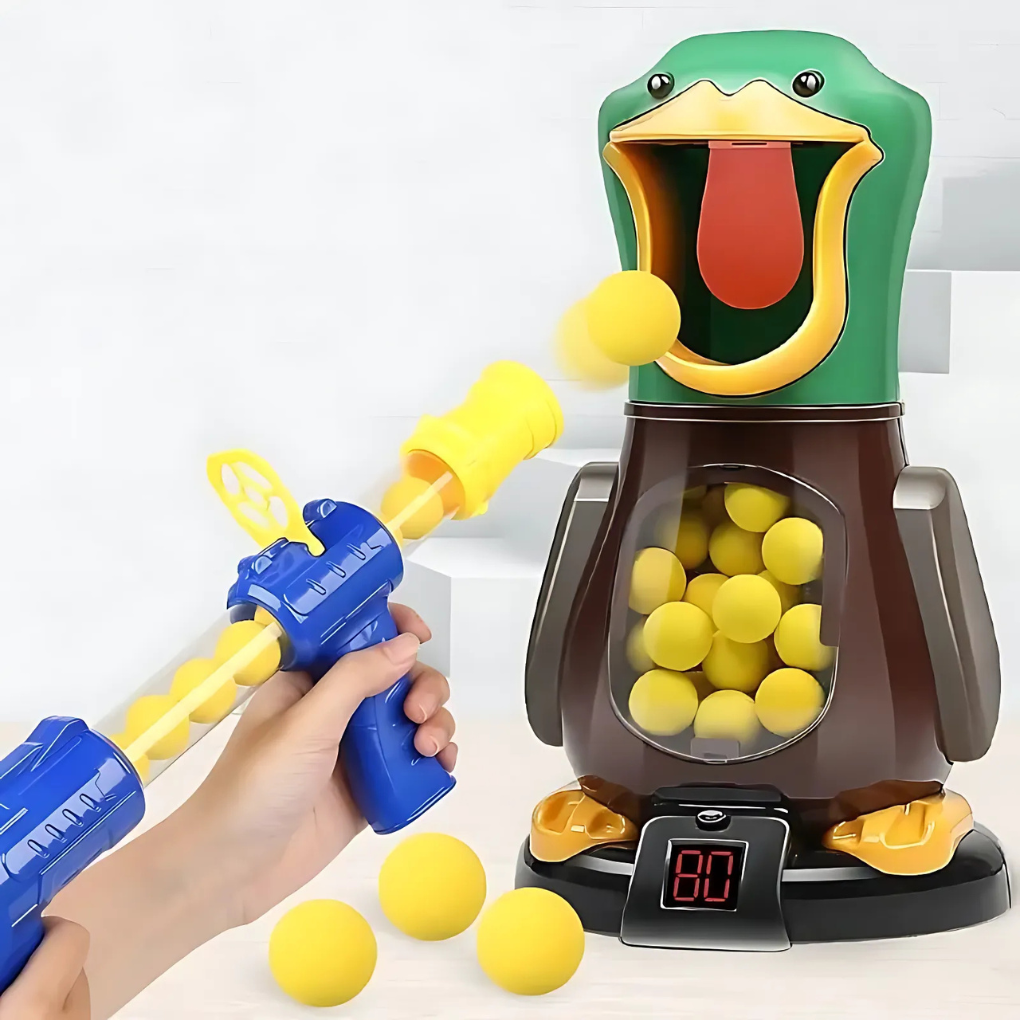 Luftbetriebenes Soft Bullet-Spiel mit wandelnder Ente und Lichtern