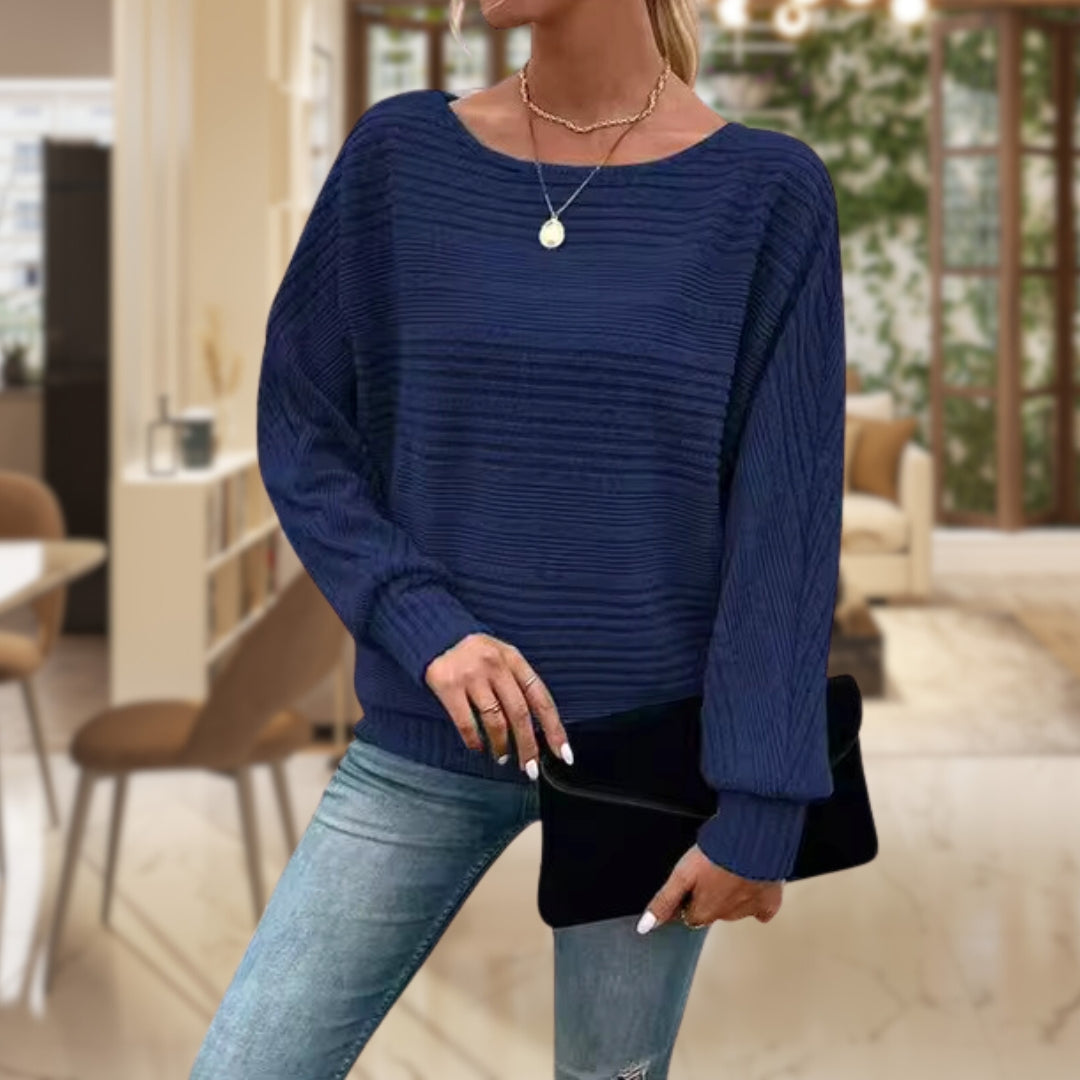 Trendiger Damenpullover mit zeitgemässer Struktur - Emma