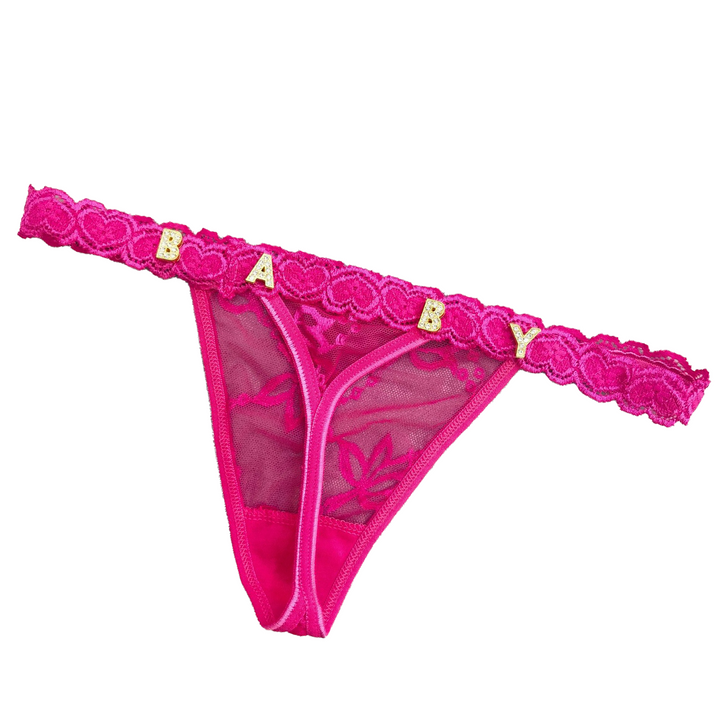 LaceFlair personalisierte Spitzen‑Dessous mit Kristallbuchstaben