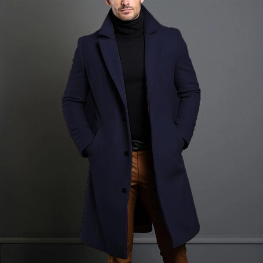 Herren-Wollmantel