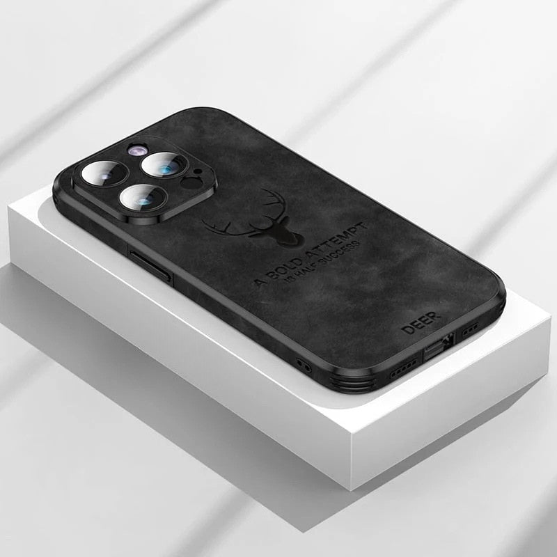 Luxuriöse iPhone-Hülle aus Hirschleder - Veltro