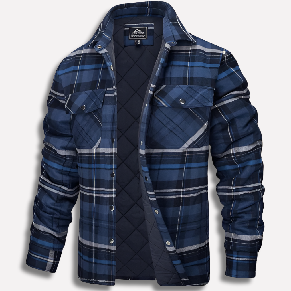 Baumwollhemd mit Karomuster im Lumberjack-Stil