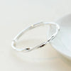 Verdrehtes Silberarmband