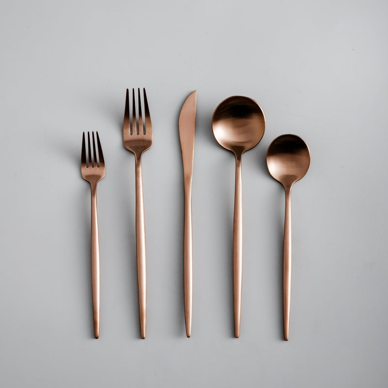 Luxus-Besteckset aus Edelstahl – Design in Gold | 24 Teile / 48 Teile