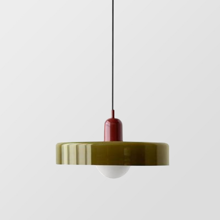 Bunte Hängeleuchte im Bauhaus-Stil - StiloGlas