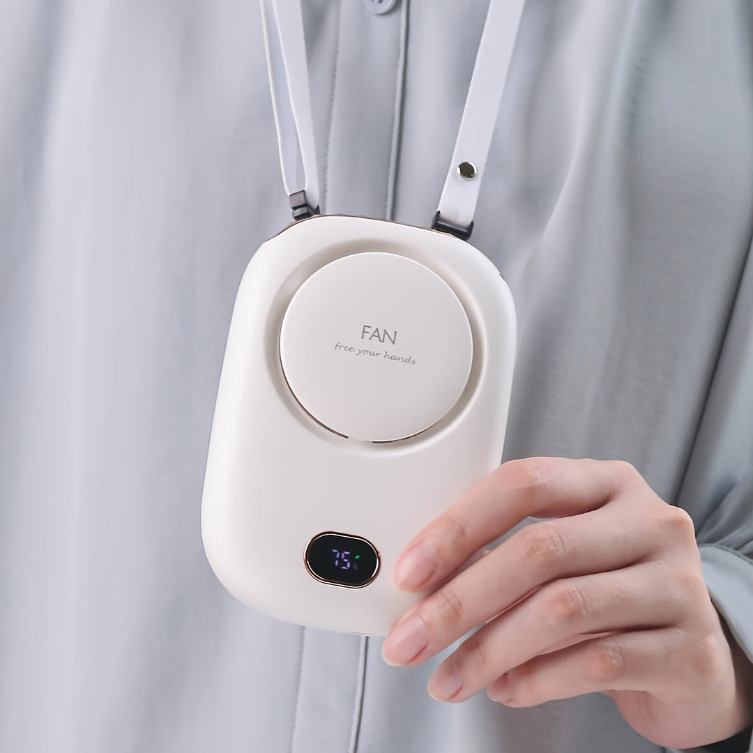 USB-Wiederaufladbarer Mini-Halsventilator – Leicht mit Verstellbaren Geschwindigkeiten