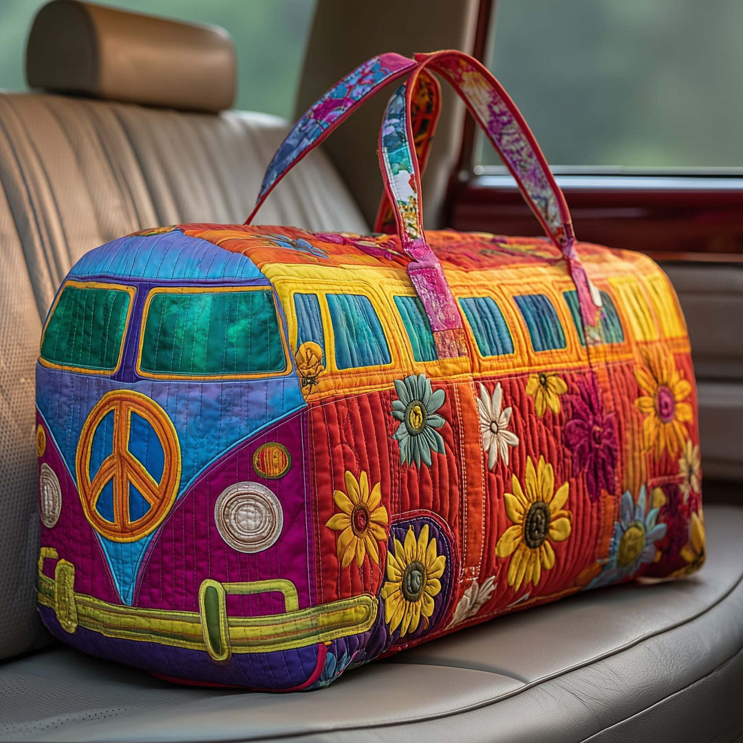 FloraVoyage – Gepolsterte Reisetasche mit Blumenmuster