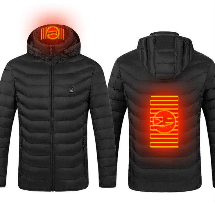Beheizte Jacke mit Kapuze, auch mit Powerbank bestellbar