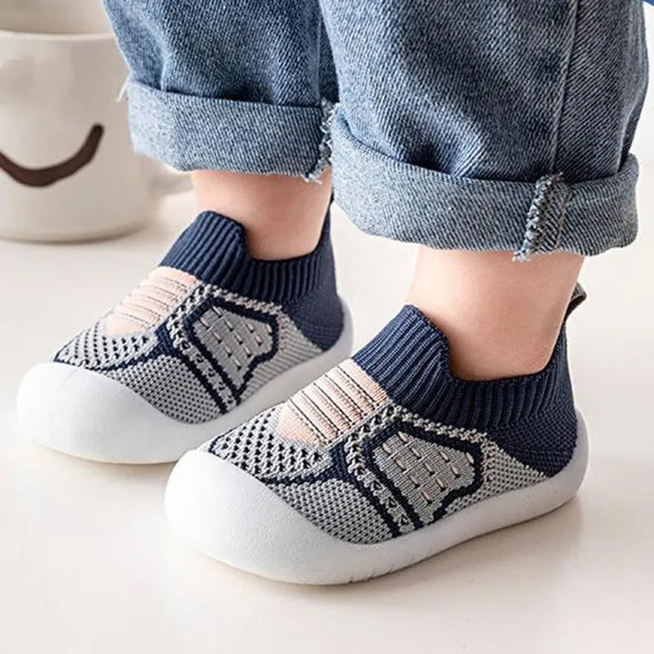 Babyschuhe mit passgenauem elastischem Sitz, rutschfesten Sohlen, atmungsaktivem Mesh, Alter 0-4
