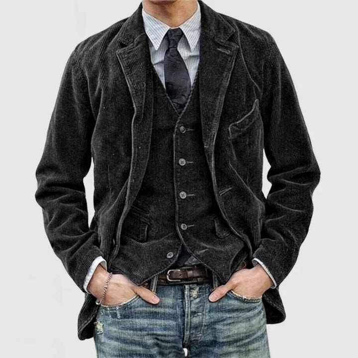 Vintage Herren-Blazer und Weste im Set – Alexander