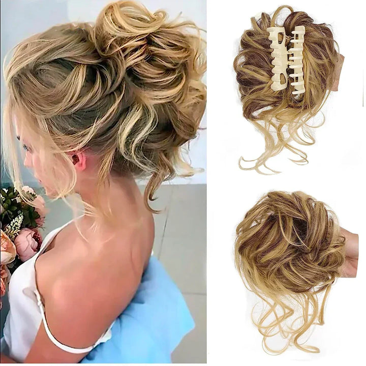 Lockiger Dutt – Clip-in-Haarteil mit Volumen und natürlichem Look