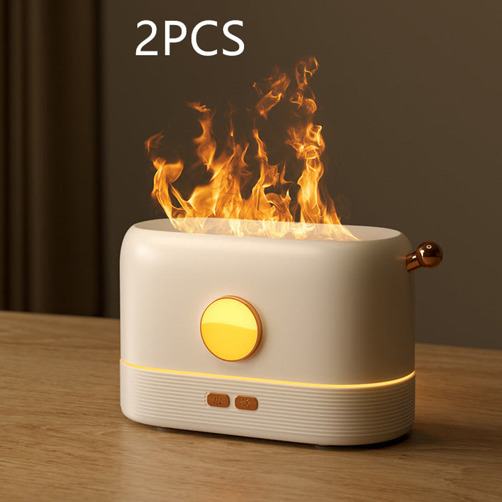 Kompakter Flammen-Diffuser mit USB und 200-ml-Wassertank