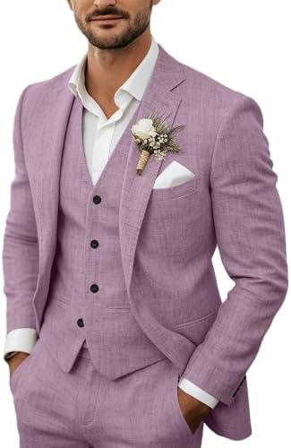 Herren-Leinenanzug 3-teilig - Maßgeschneidertes Sommer-Set für Hochzeiten