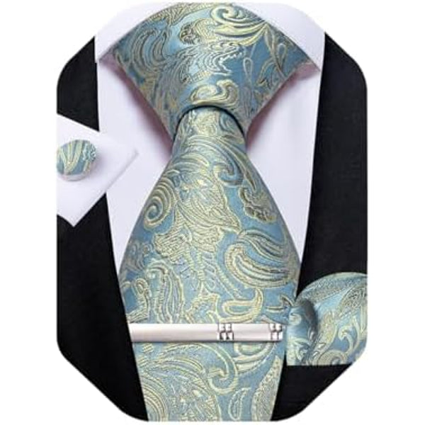 Herren-Paisley-Krawatten-Set – Edle Accessoires für Hochzeiten & Events