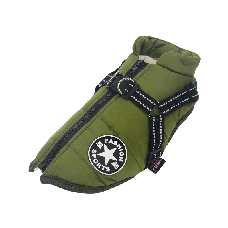 PupGuard - Winterjacke für Hunde mit Geschirr