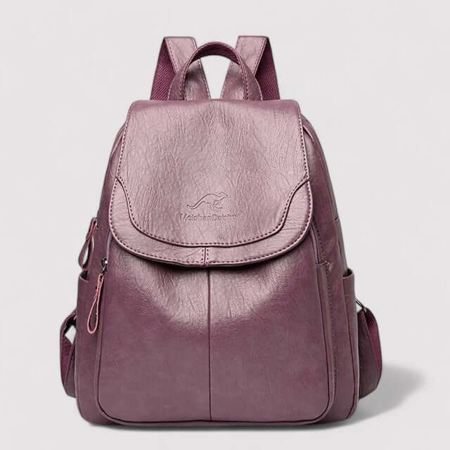 Diebstahlsicherer Rucksack aus Leder