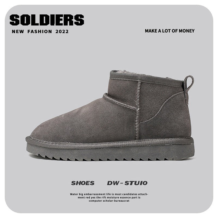 Inoe Wildleder-Winterstiefel | Echtes Schaffell, super warm und weich