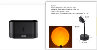 Aroma-Diffuser mit Flammeneffekt, ruhige oder lebhafte Flamme