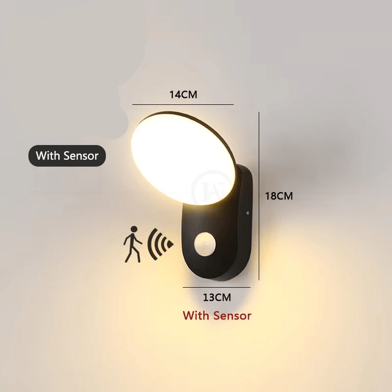 Intelligente LED-Wandleuchte mit Bewegungssensor