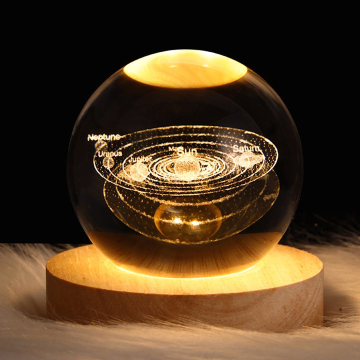 ZenSphere Kristallkugel-Leuchte | Umweltfreundliche LED-Lampe für entspannte Atmosphäre