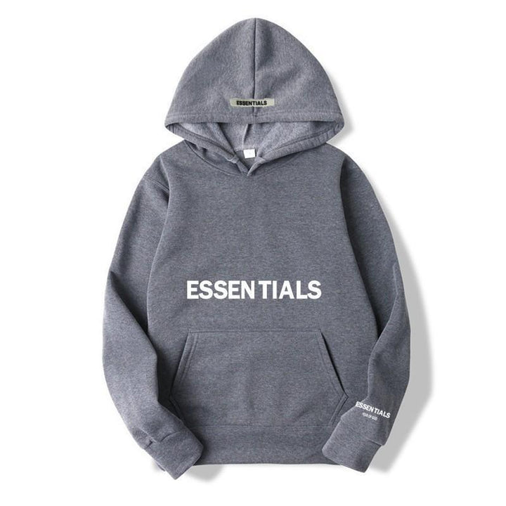 Warmer Fleece-Hoodie mit Buchstabenaufdruck