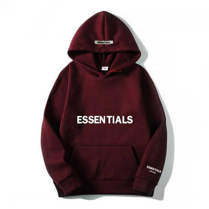 Warmer Fleece-Hoodie mit Buchstabenaufdruck