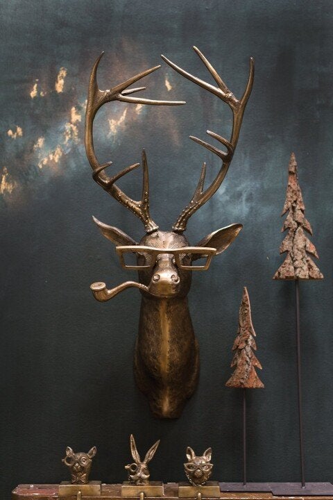 Verspielte Tierkopf-Wanddeko - WallCritters