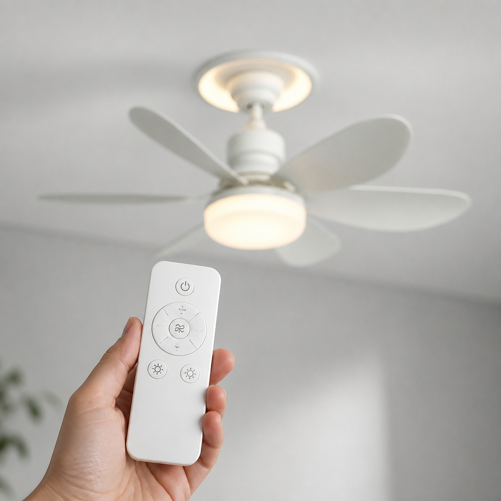 2-in-1 Deckenlampe mit leisem Ventilator – Plafona