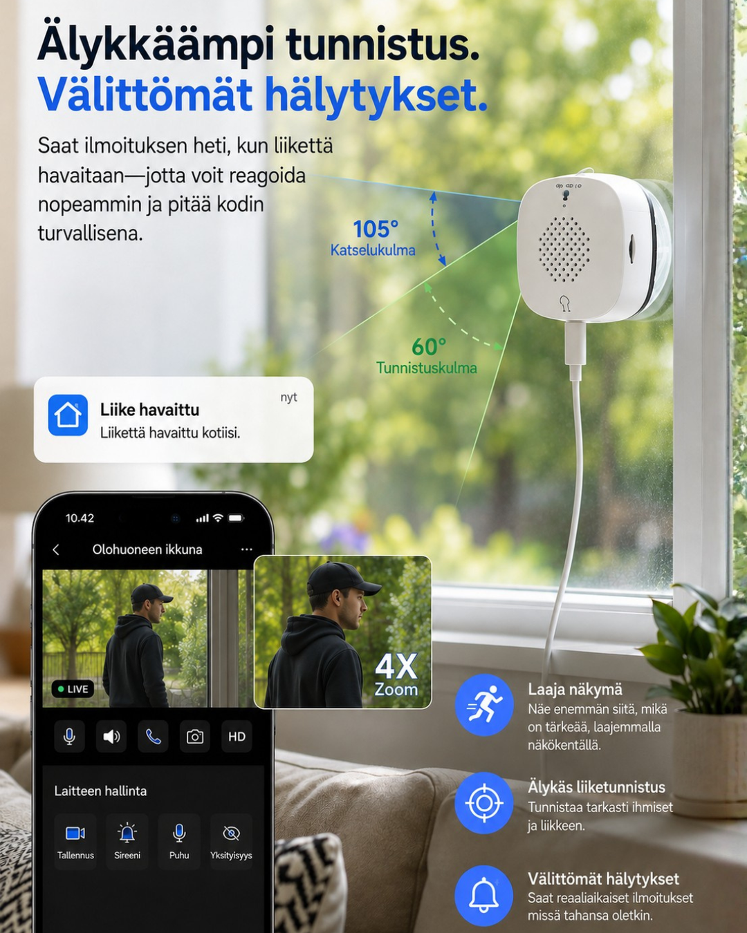 Window Watch Sicherheitskamera – Machen Sie aus jedem Fenster eine Sicherheitskamera