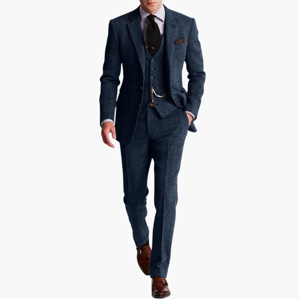 Herren Anzugset mit Jacke und Weste