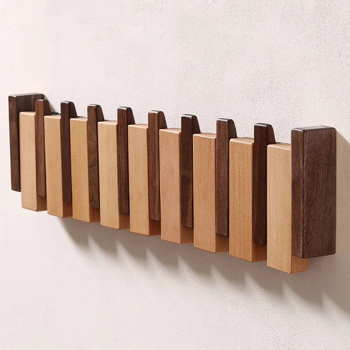 Wandgarderobe aus Holz – klappbare Haken mit minimalistischem Design