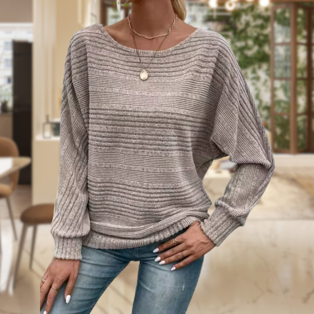 Trendiger Damenpullover mit zeitgemässer Struktur - Emma