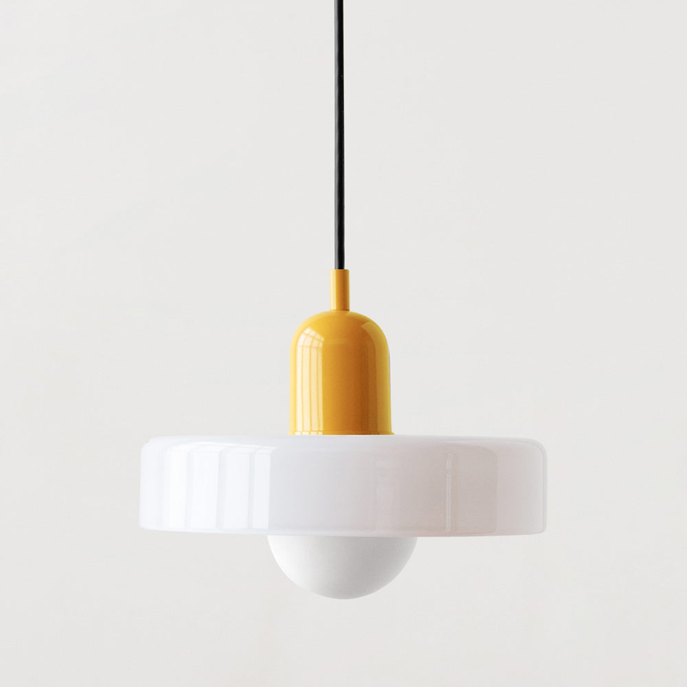 Bunte Hängeleuchte im Bauhaus-Stil - StiloGlas