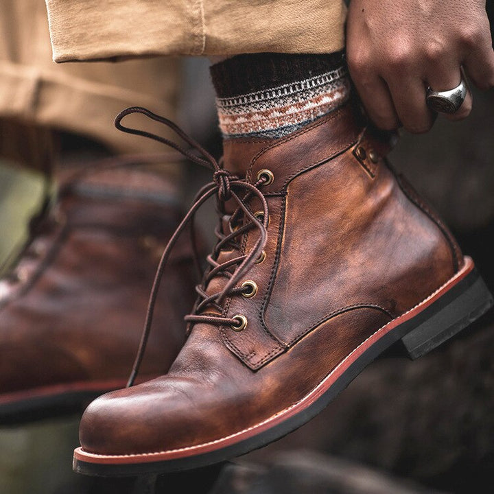 Orthopädische Lederstiefel für Herren - Atlas