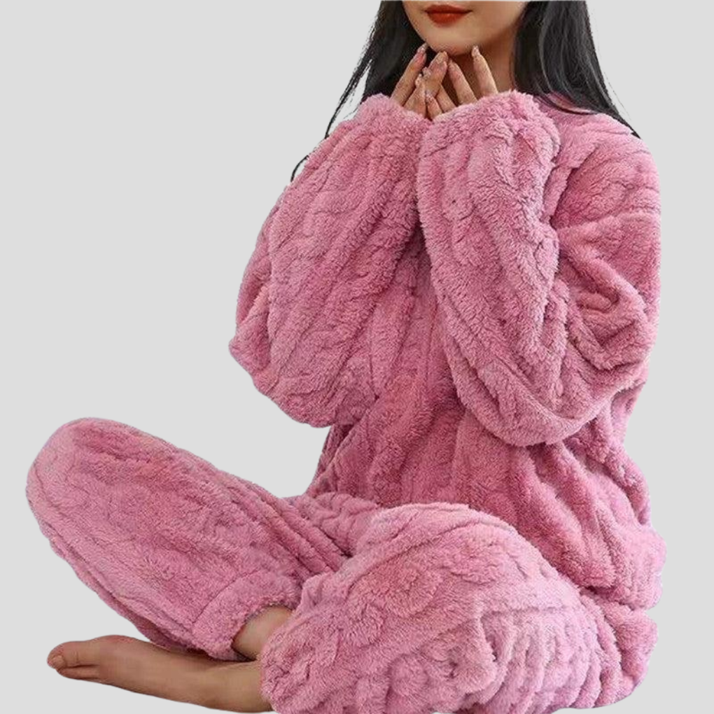 Fleece-Pyjama-Set für Damen