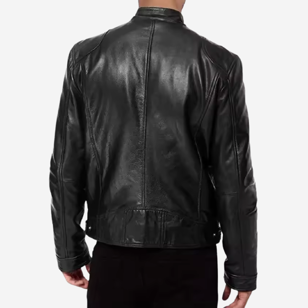Klassische Herren-Lederjacke