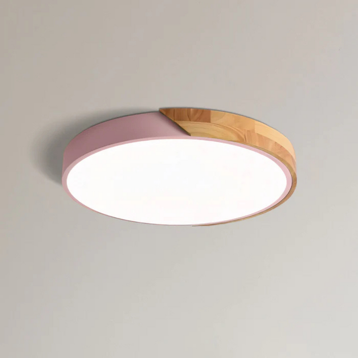 Delos Scandi-Holz-Deckenleuchte | Natürliche LED-Designleuchte