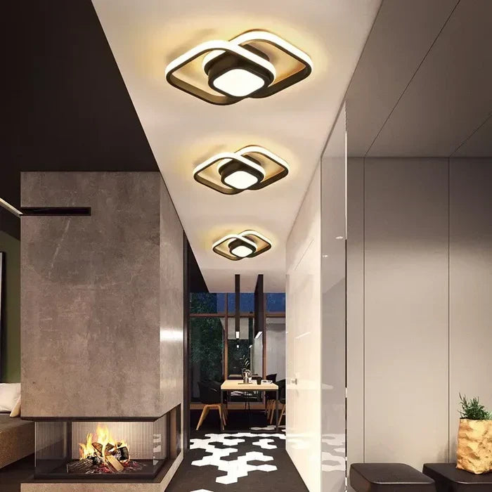 Moderne LED-Deckenleuchte mit doppeltem Ringdesign - Twilight Rings