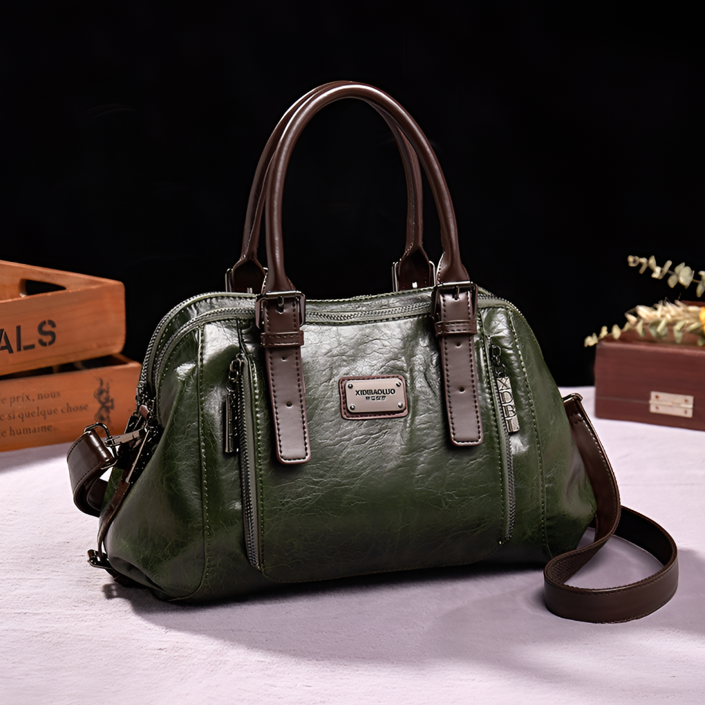 Klassische Handtasche aus Leder