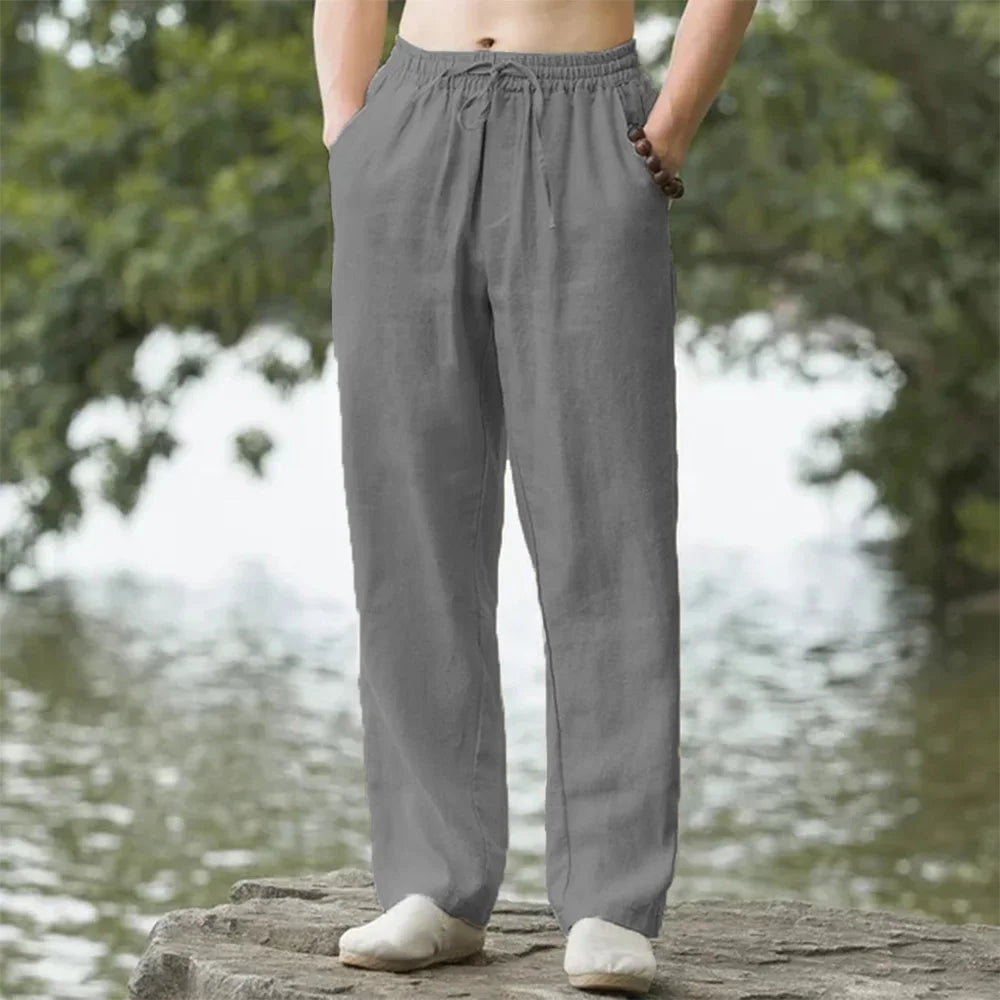Leinen-Strandhose für Herren – für mühelosen Sommerkomfort