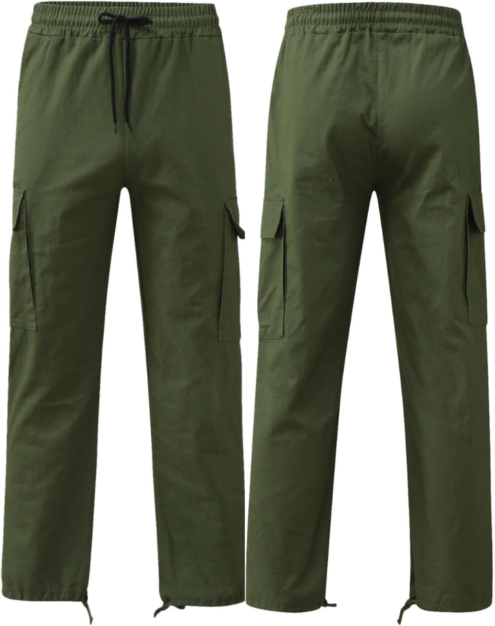 Hose mit mehreren Taschen und verstellbarem Bund für Herren