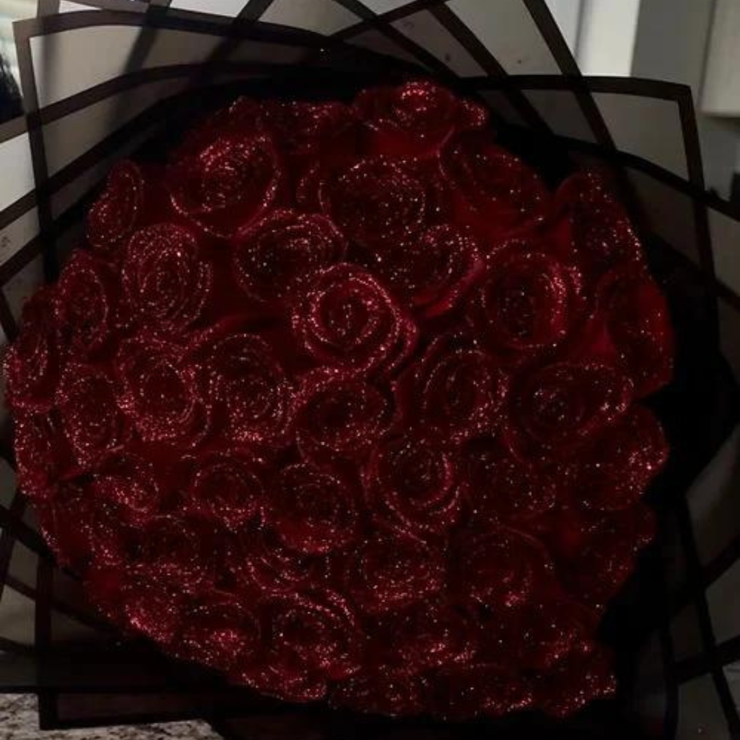 Glitzerrose der ewigen Blüte