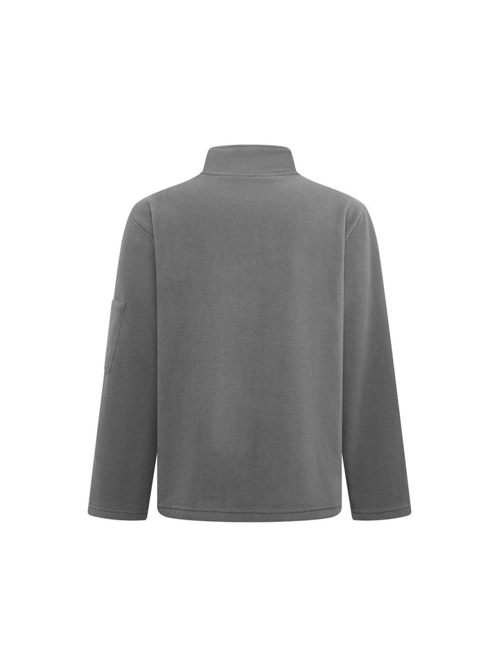 Fleecejacke für Herren mit Stehkragen, winddicht und mit Stretchpassform